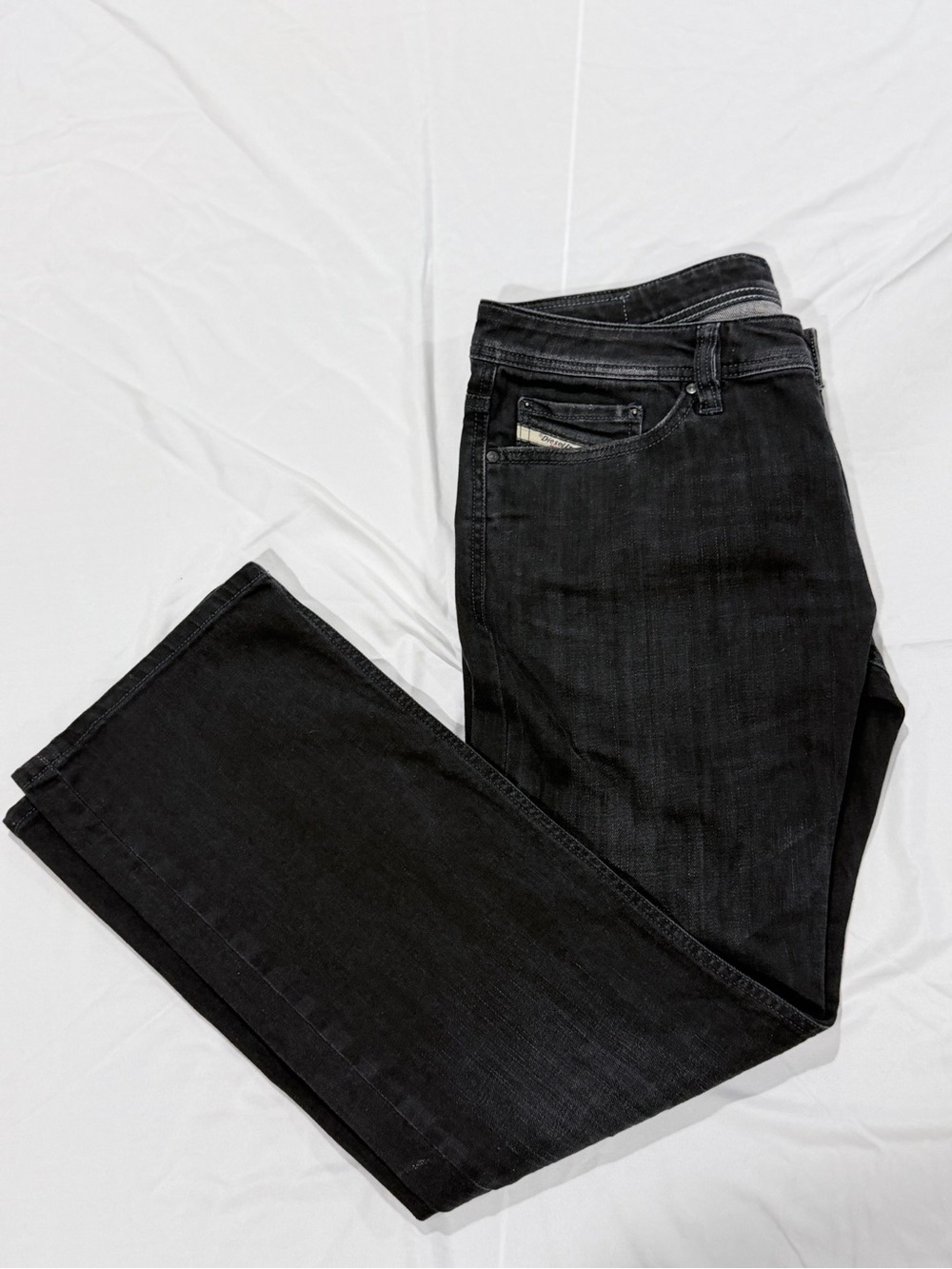 Diesel Men’s Viker Jeans, Stretch, Size 32x30, Black Denim